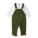 Dotty Dungarees - Khaki Chunky Cord Dungarees