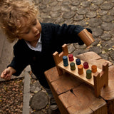 Wooden Story - Pound-A-Peg Montessori Toy Rainbow