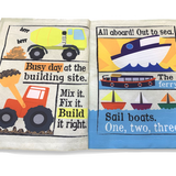 Jo & Nic's Crinkly Cloth Books - Nursery Times Crinkly Newspaper - Busy Road