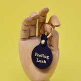 Ark Colour Design - Feeling Lush Smilie Face Key Fob: Green