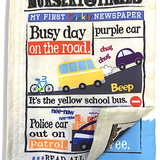 Jo & Nic's Crinkly Cloth Books - Nursery Times Crinkly Newspaper - Busy Road