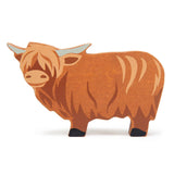 ThreadBear Design - Farmyard Highland Cow Wood Toy for Kids