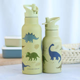 A Little Lovely Company - XL stainless steel drink/water bottle: Dinosaurs