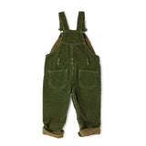 Dotty Dungarees - Khaki Chunky Cord Dungarees