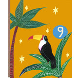 Hutch Cassidy - Age 9 'Party Toucan' Children's Birthday Greetings Card: Nested/Naked