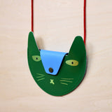 Ark Colour Design - Cat Pocket Purse: Yellow/Pink