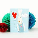 Kali Stileman Publishing - TY02 Mini Rabbit Birthday Card