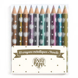 Djeco - 10 Chic Metallic mini Pencils