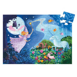 Djeco - Silhouette Puzzle - The Fairy & The Unicorn