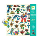 Djeco - Stickers Textures - Robots