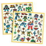 Djeco - Stickers Textures - Robots