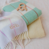 TBCO - LAMBSWOOL BABY BLANKET - Mint Stripe