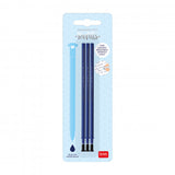 Legami Refill Erasable Pen - Blue - Pack 3