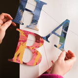 East End Press - Happy Birthday - Recycled Blue Mix Sewn Garland