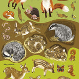 Bookspeed - HEDGEHOGS HARES/ BRITISH ANIMALS (NATURE STICKER BOOK)